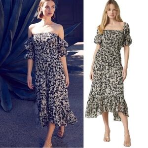 MISA LA Diya Smocked Dress, NWT